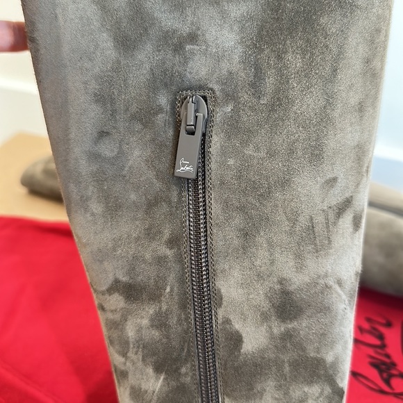 NWB Cristian Louboutin Eleonor boots Flint color size 38.5 - Picture 7 of 7